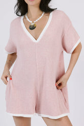 Pink Whisper Romper