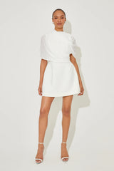 Gathered Mini Dress