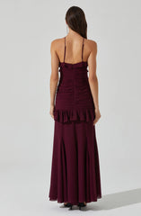Sandora Ruffle Detail Maxi Dress