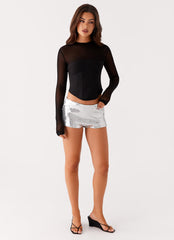 Aspire Long Sleeve Corset - Black