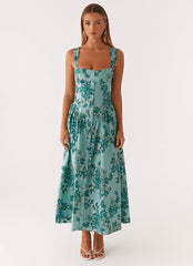 Emmalina Midi Dress - Cloud Nine Floral