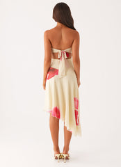 Mariposa Midi Dress - Orchid Yellow