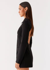 Memphis Blazer Mini Dress - Black