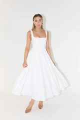 Women’S Midi Dress – Flattering Fit – Cinched Waist – Flowing Silhouette