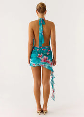 Samar Mini Dress Blue Green
