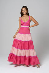 Darla Pink Ric Rac Maxi Dress