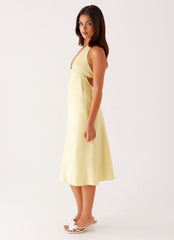 Davies Midi Dress - Yellow