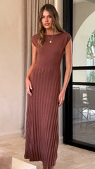 Marni Maxi Dress - Chocolate