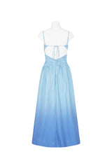 Summer-Sky Blue Gradient Maxi Dress