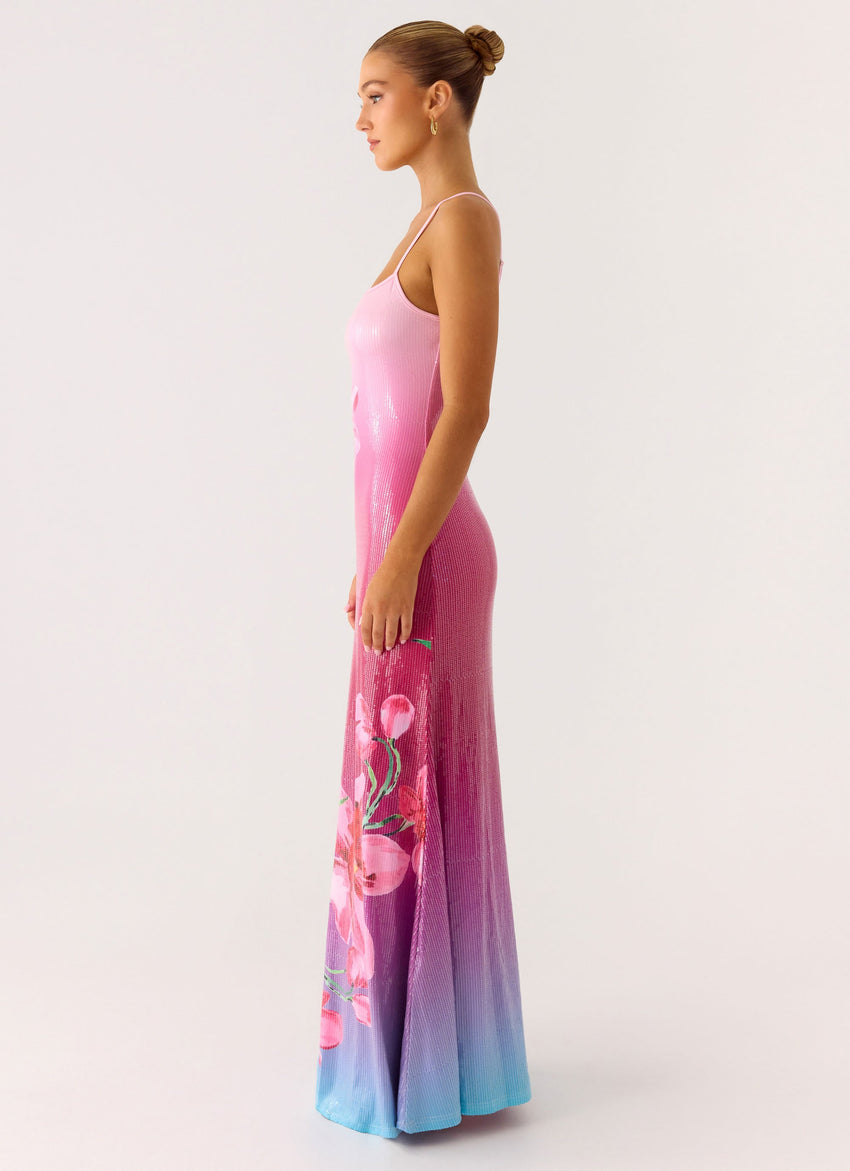 pastel ombre maxi dress She's The One Ombre` Maxi Dress