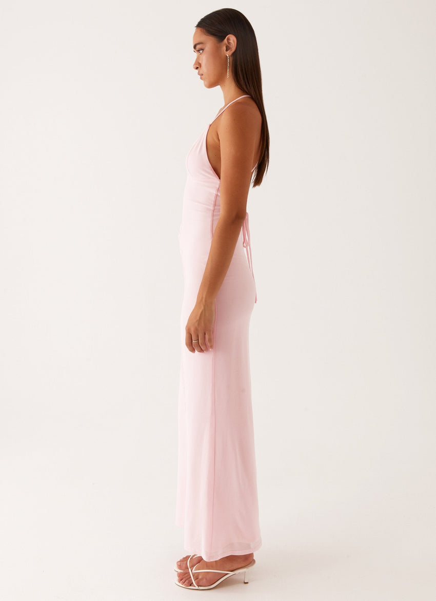 beaded mesh maxi dress Beki Beaded Mesh Maxi Dress