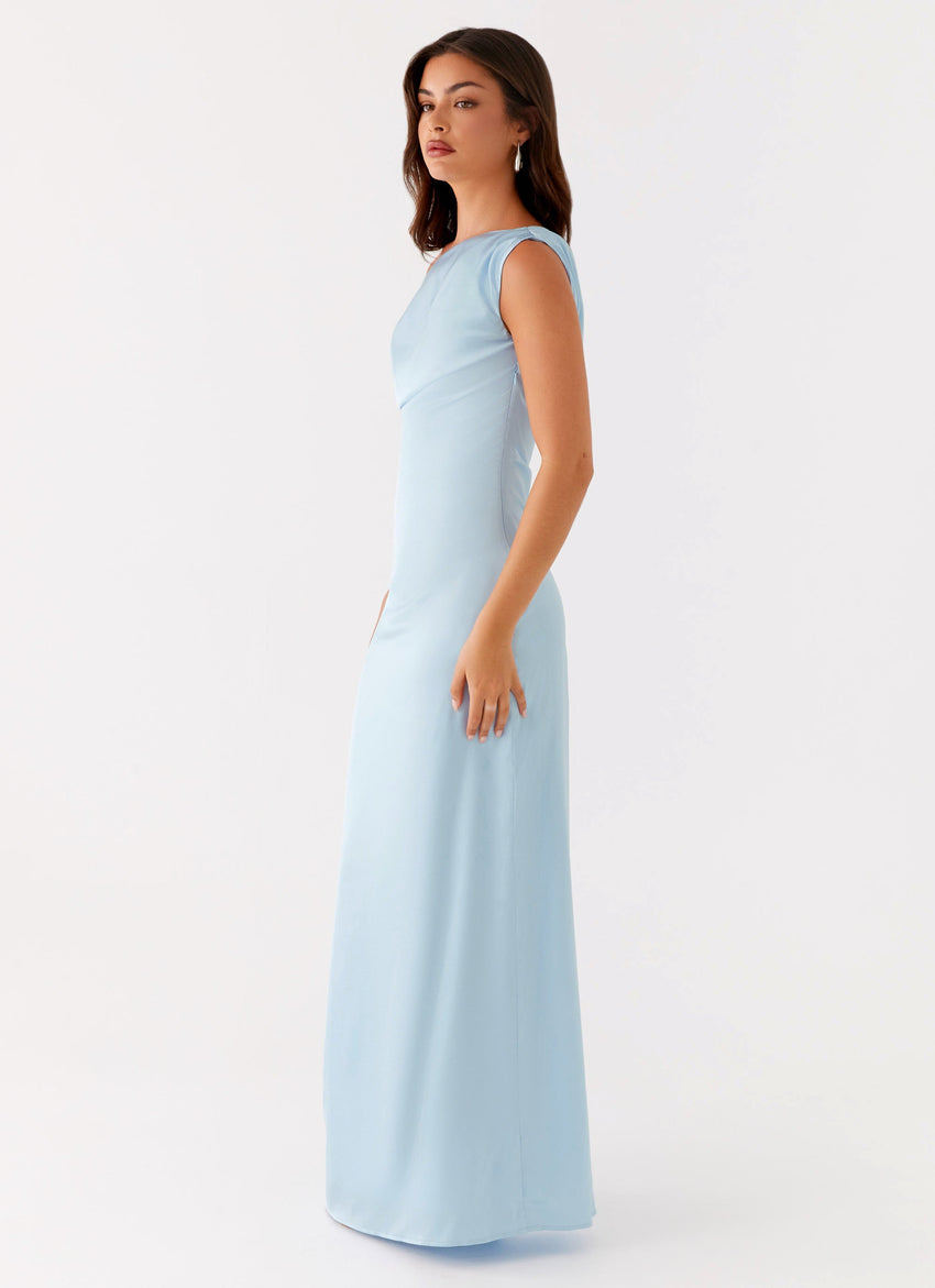 heart of glass satin maxi dress Heart Of Glass Satin Maxi Dress