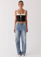 Ryder Bustier Top - Black
