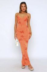 Sunset Glow Knit Maxi Dress